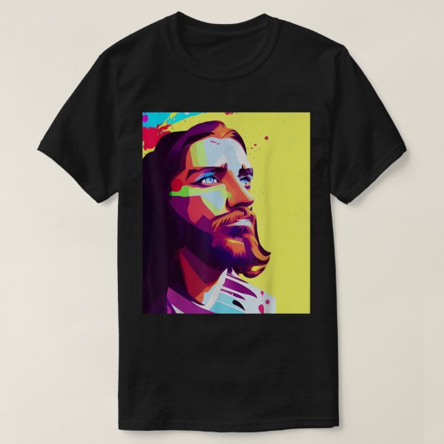 Jesus Kristus ansikte, kristen kristen T Shirt (Design framsida)