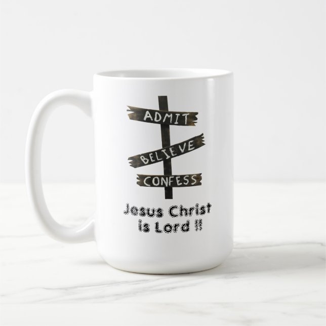 Jesus Kristus är Herre Kaffemugg (Vänster)