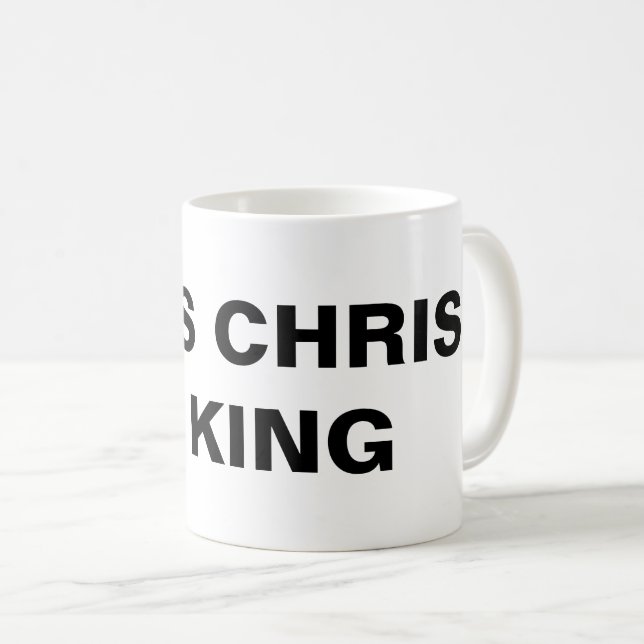 "Jesus Kristus är Kung" Classic Mugg (Framsida höger)