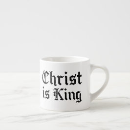 Jesus Kristus Är Kung Gothic Blackletter Grunge Ko Espressomugg