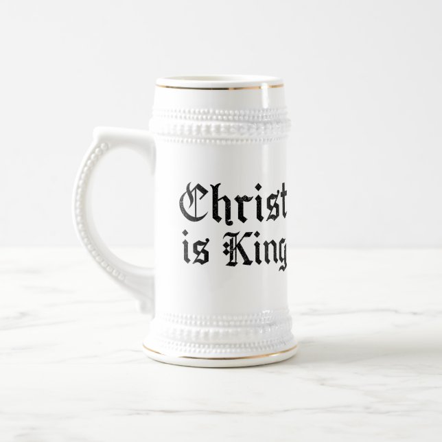 Jesus Kristus Är Kung Gothic Blackletter Grunge Ko Sejdel (Vänster)