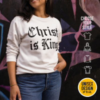 Jesus Kristus Är Kung Gotisk Blackletter Grunge Ko