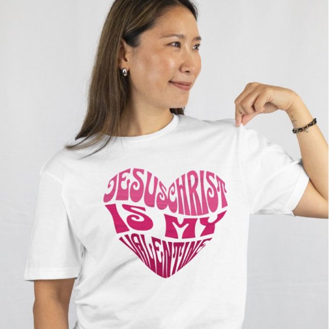 Jesus Kristus är min hjärtans hjärteformade T-Shir T Shirt (Skapare uppladdad)