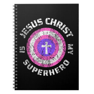 Jesus Kristus Är Min Superhjälte Jesus Anteckningsbok