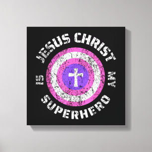 Jesus Kristus Är Min Superhjälte Jesus Canvastryck
