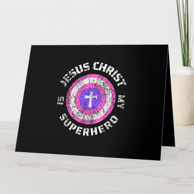 Jesus Kristus är min superhjälte Jesus Kristus är Kort (Framsida)