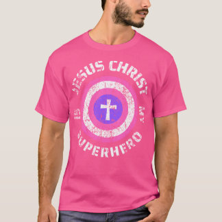 Jesus Kristus är min superhjälte Jesus Småbarn Gir T Shirt