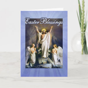 Jesus Kristus är Risen, Påsk-återuppbyggnaden Helgkort