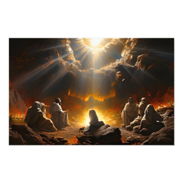 Jesus Kristus återupplivning Fototryck (Framsidan)
