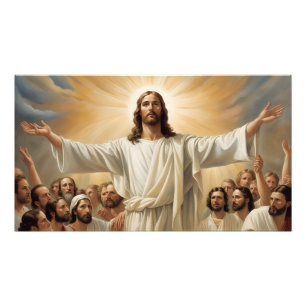Jesus Kristus återupplivning Fototryck
