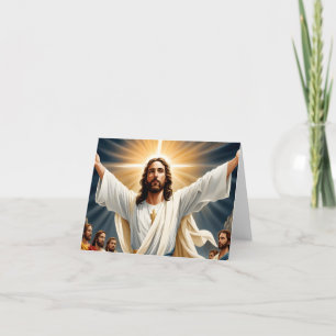 Jesus Kristus återupplivning Helgkort