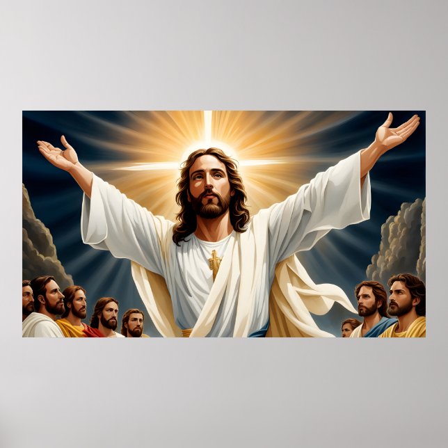 Jesus Kristus återupplivning Poster (Framsidan)