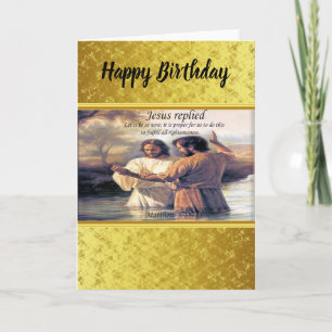 Jesus Kristus Baptism bild ett Kort