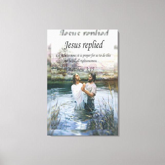 Jesus Kristus Baptism bild två oskärpa (Framsida)