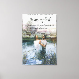 Jesus Kristus Baptism bild två oskärpa