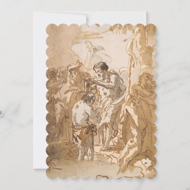 Jesus Kristus baptism Inbjudningar (Framsida)