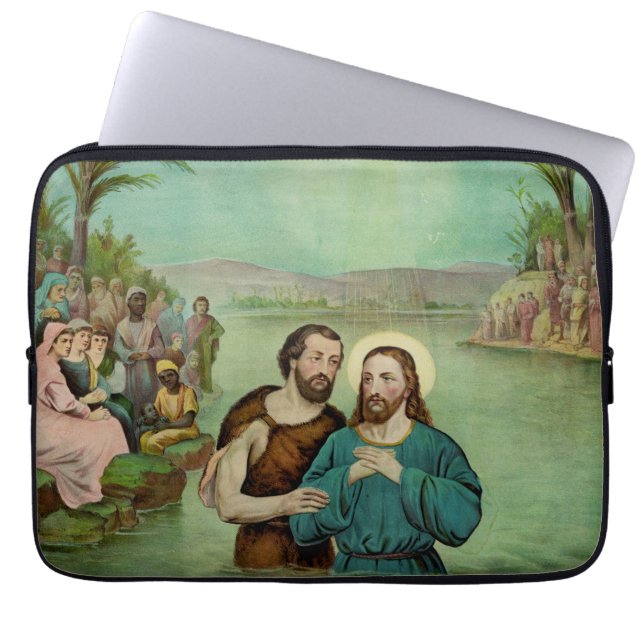 Jesus Kristus baptism Laptop Fodral (Framsidan)
