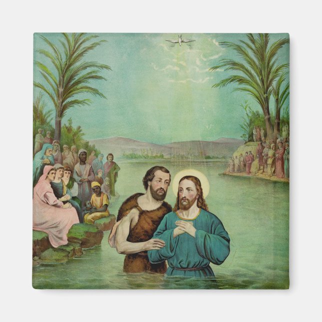 Jesus Kristus baptism Magnet (Framsidan)
