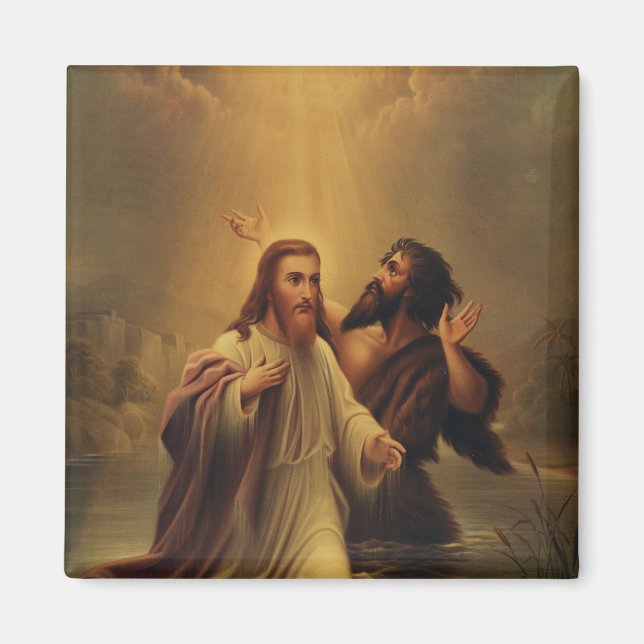 Jesus Kristus baptism Magnet (Framsidan)