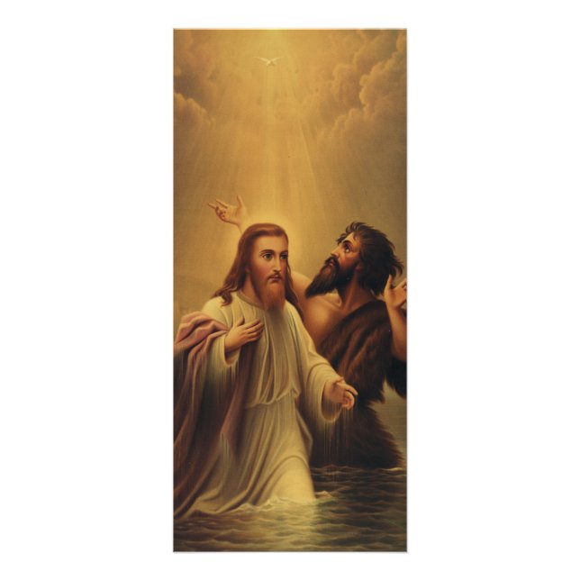Jesus Kristus baptism Reklamkort (Framsidan)