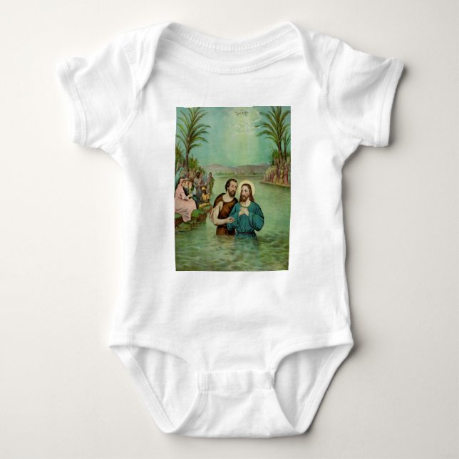 Jesus Kristus baptism T Shirt (Framsida)