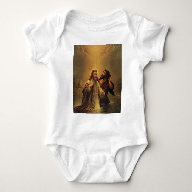 Jesus Kristus baptism T Shirt (Framsida)