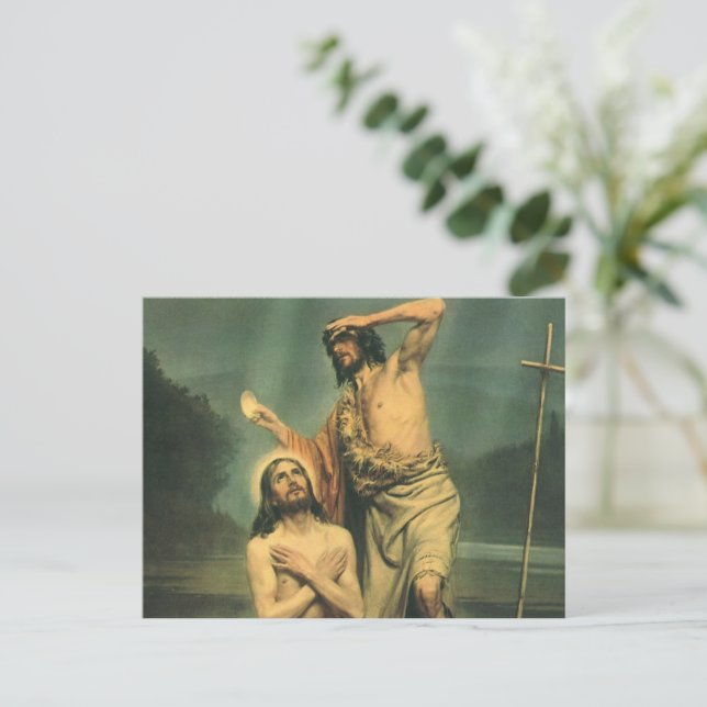 Jesus Kristus-baptist av John Baptist Vykort (Stående Fram)