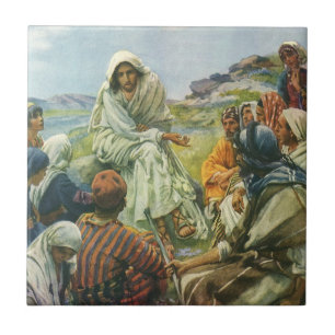 Jesus Kristus Bergspredikan, Vintage Religion Kakelplatta