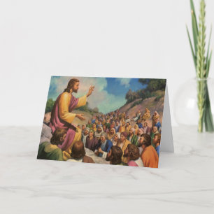 Jesus Kristus Bergspredikan, Vintage Religion Kort