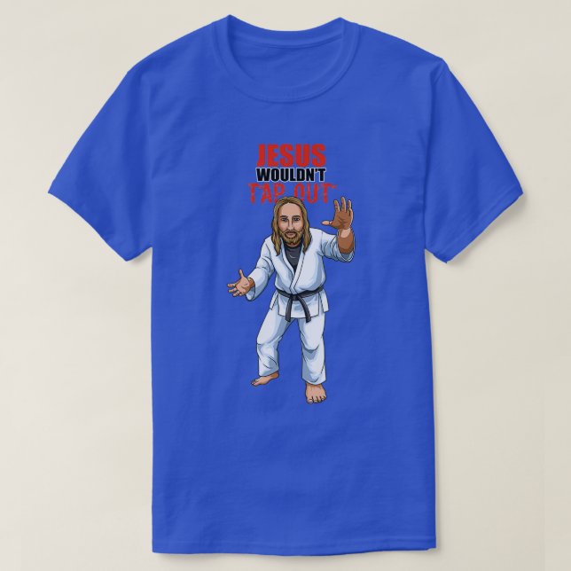Jesus Kristus BJJ JiuJitsu Grappling och MMA Gift T Shirt (Design framsida)