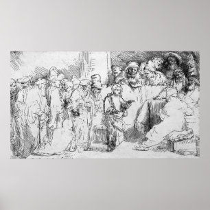 Jesus Kristus bland Läkare Poster