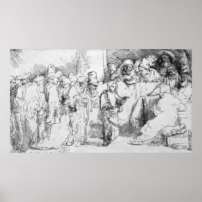 Jesus Kristus bland Läkare Poster (Framsidan)