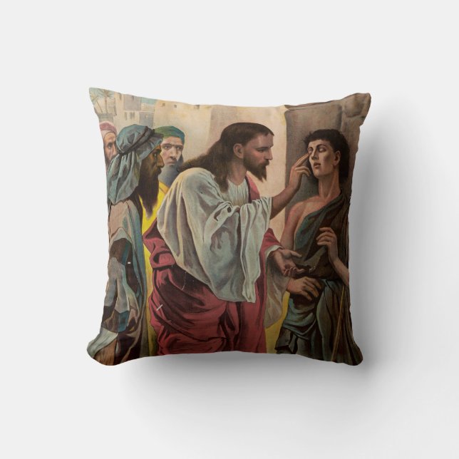 Jesus Kristus botar den blinde mannen Kudde (Framsida)