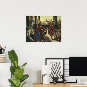 Jesus Kristus Bröllop i Cana, Vatten in i Vin Poster