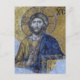Jesus Kristus Bysantinsk Ortodox Kristusikon Vykort