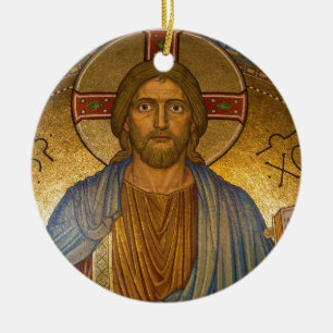 Jesus Kristus C XC Ornament Round