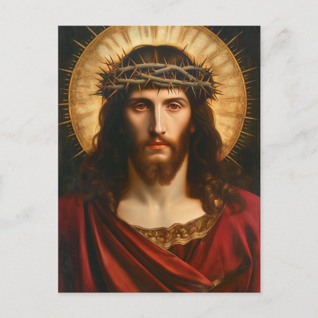 Jesus Kristus | Christian Religiösa Art Helg Vykort (Framsida)