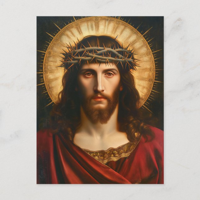 Jesus Kristus | Christian Religiösa Art Vykort (Framsida)