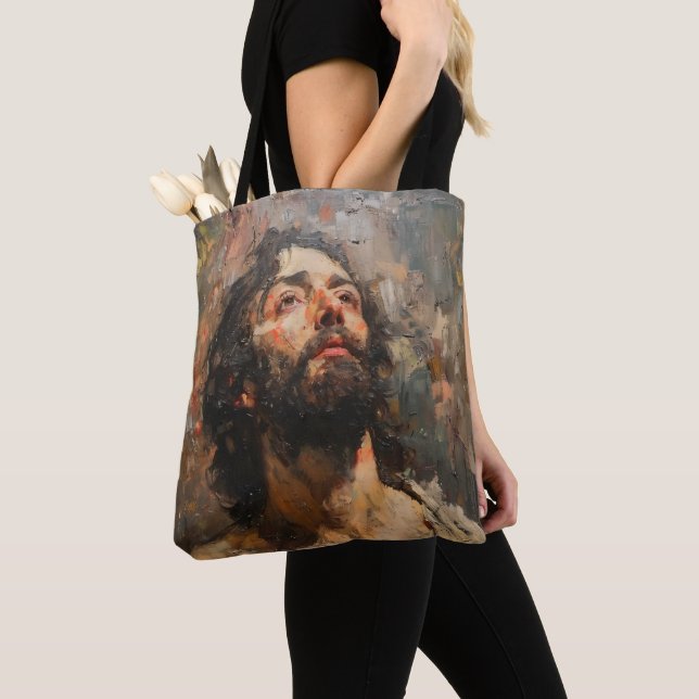 Jesus Kristus Christianity Tygkasse (Närbild)