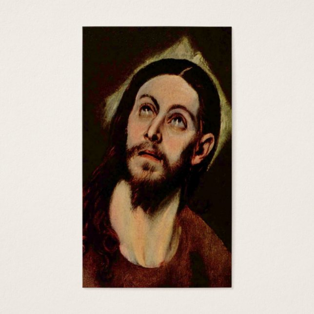 Jesus Kristus circa 1580-1585 Visitkort (Framsidan)
