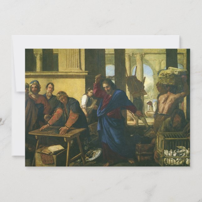 Jesus Kristus Cleansing från Temple (Framsida)