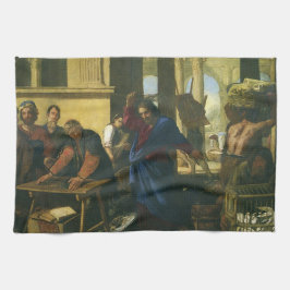 Jesus Kristus Cleansing från Temple Kökshandduk