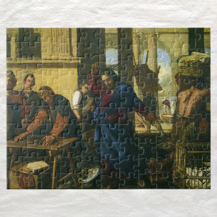Jesus Kristus Cleansing från Temple Pussel