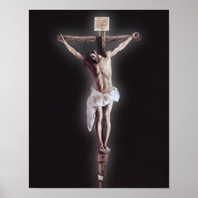 Jesus Kristus Crucied Devotional Image Poster (Framsidan)