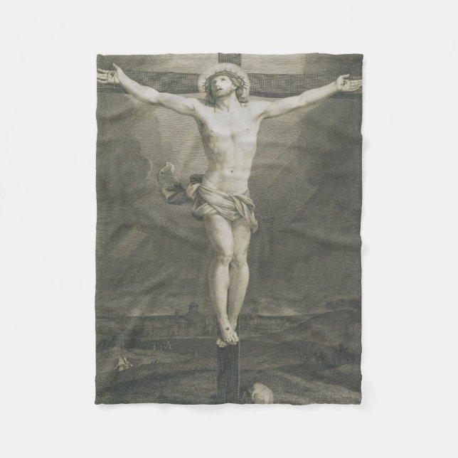Jesus Kristus Crucifixion Fleecefilt (Framsidan)