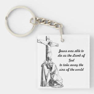 Jesus Kristus Crucifixion kor bibelcitat