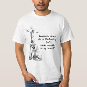 Jesus Kristus Crucifixion kor bibelcitat T Shirt