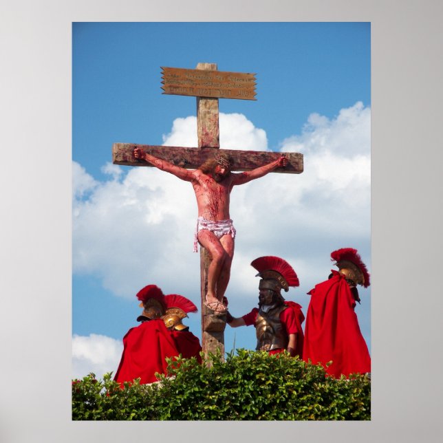 Jesus Kristus Crucifixion Kor Christian Poster (Framsidan)
