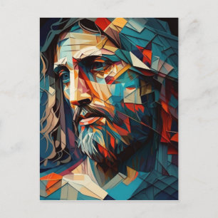 Jésus Kristus cubisme Vykort