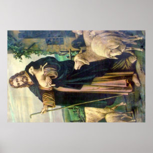 Jesus Kristus den bra herden Poster
